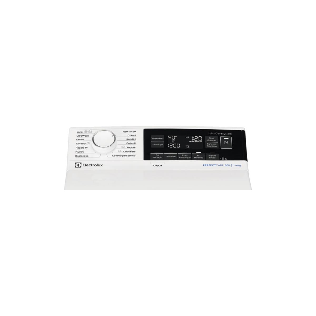 Electrolux EW8T363A Lavatrice Caricamento dall'alto 6 kg 1251 Giri/min Bianco