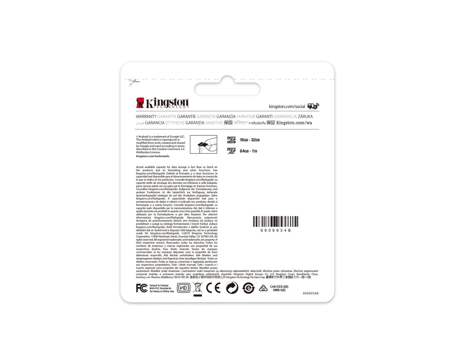 MICRO SD TRANSFLASH 512GB CLASSE 10 SDCS2 512GB
