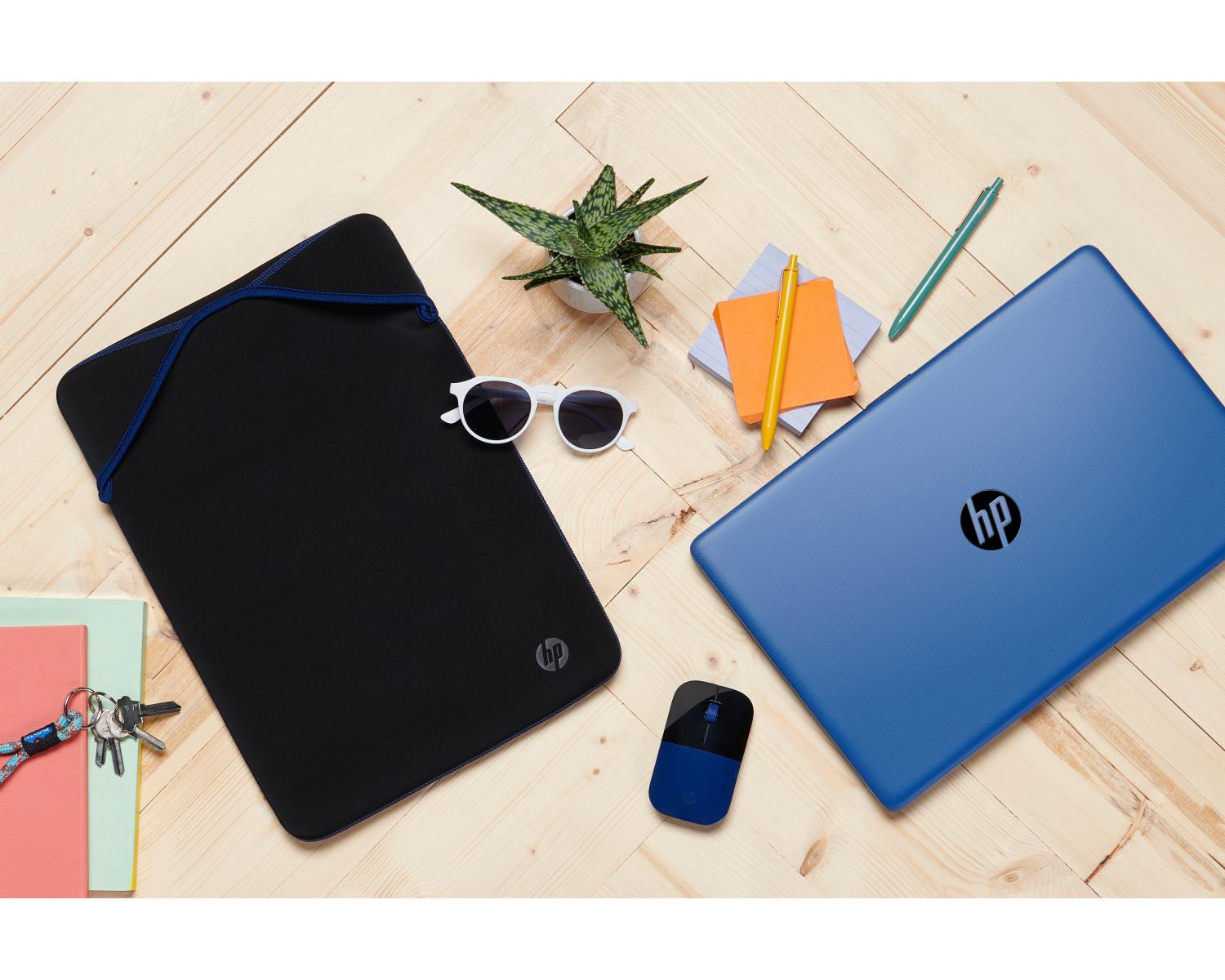 HP Reversible Protective 15.6-inch Blue Laptop Sleeve 39,6 cm (15.6") Custodia a tasca Nero, Blu