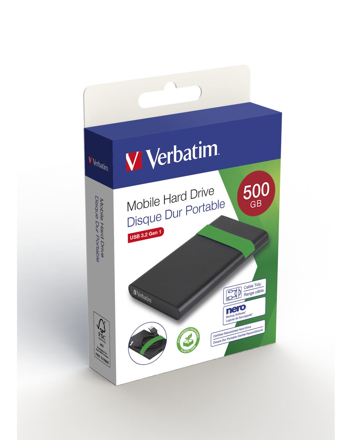 Verbatim 53111 Disco Rigido Esterno 512 GB Nero Verde