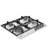Beko HIAW64225SXE Piano Cottura a Gas da Incasso 58 cm 4 Fornelli Acciaio Inossidabile