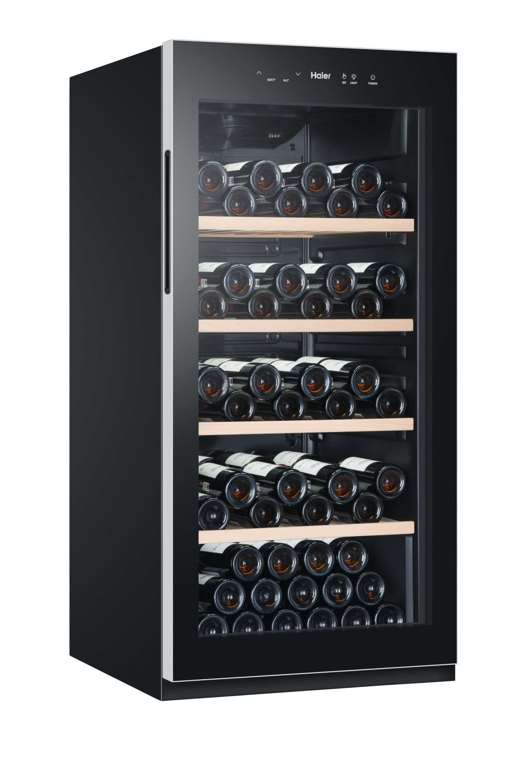 Haier HWS116GAE Cantinetta vino con compressore Libera installazione Nero 116 bottiglie
