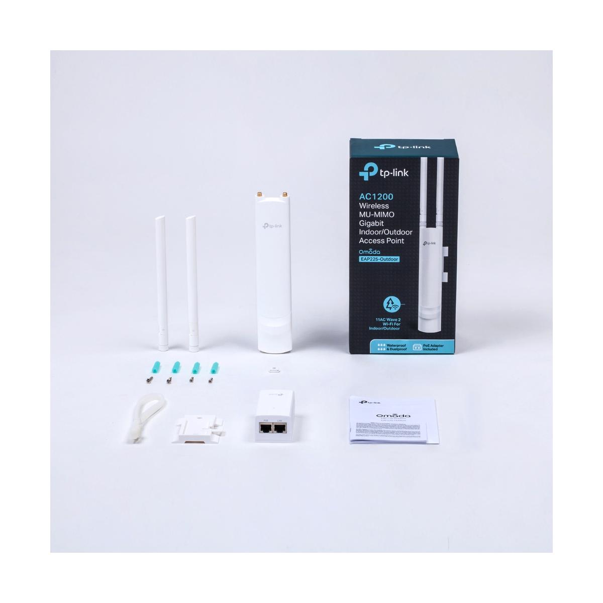 TP-Link EAP225-Outdoor 1200 Mbit/s Supporto Power Over Ethernet Bianco