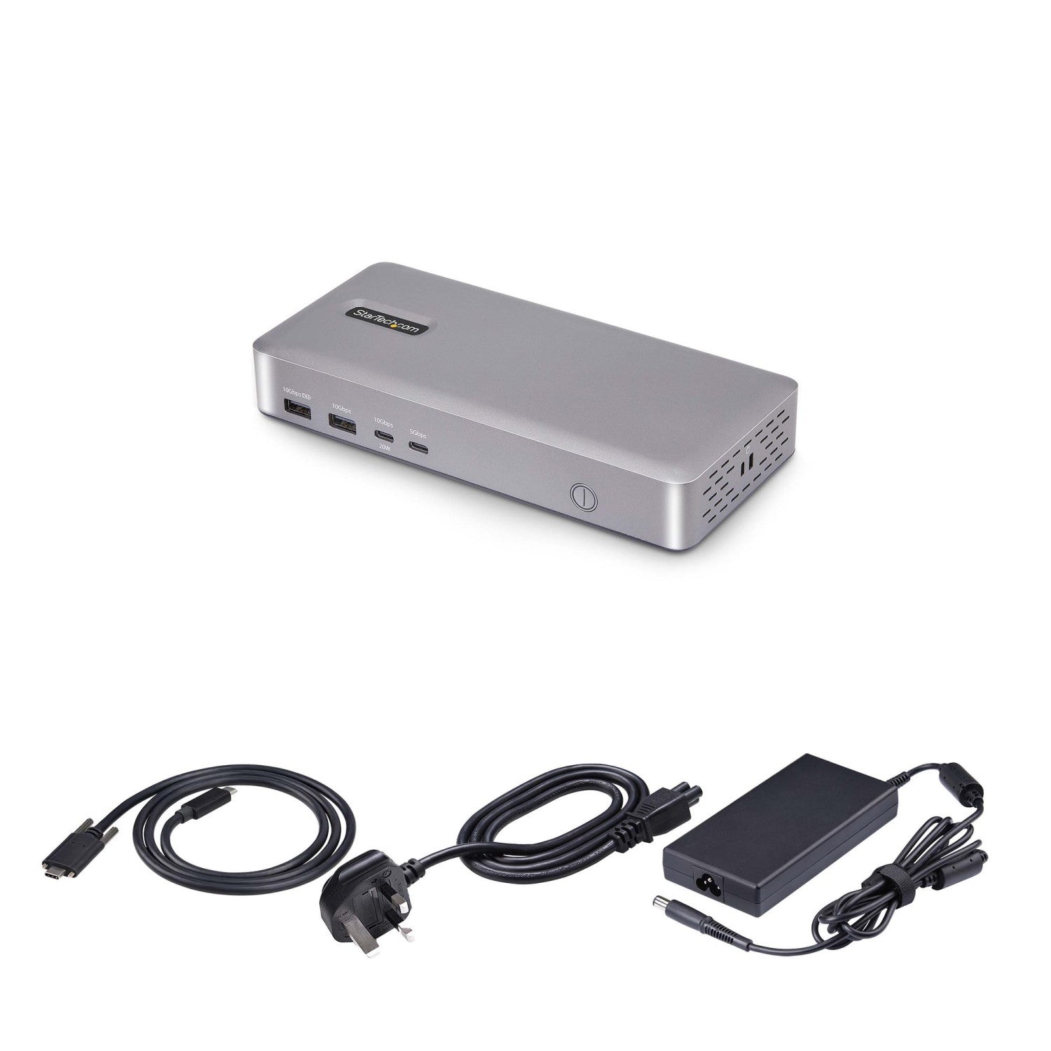 StarTech.com Docking station USB4, USB-C 40Gbps, doppio video HDMI, fino a 2x 4K 60Hz 4:4:4 (RGB) o 2x 4K 120Hz 4:2:2, dock multi monitor, 6x USB, 2,5GbE, 100W PD