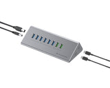 Conceptronic HUBBIES18G hub di interfaccia USB 3.2 Gen 1 (3.1 Gen 1) Type-B 5000 Mbit/s Grigio