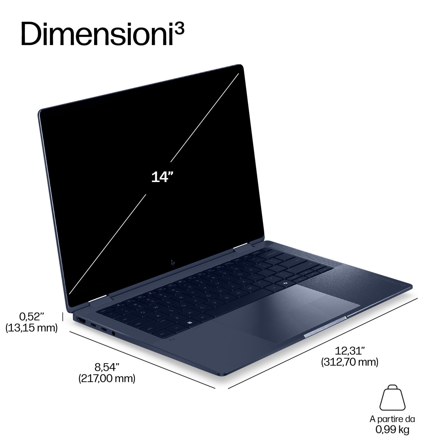 HP EliteBook X G2i Next Gen AI PC Wolf Pro Security Edition Copilot PC Intel Core Ultra 7 356H Computer portatile 35,6 cm (14pollici) 3K 32 GB LPDDR5x-SDRAM 1 TB SSD Wi-Fi 7 (802.11be) Windows 11 Pro Blu