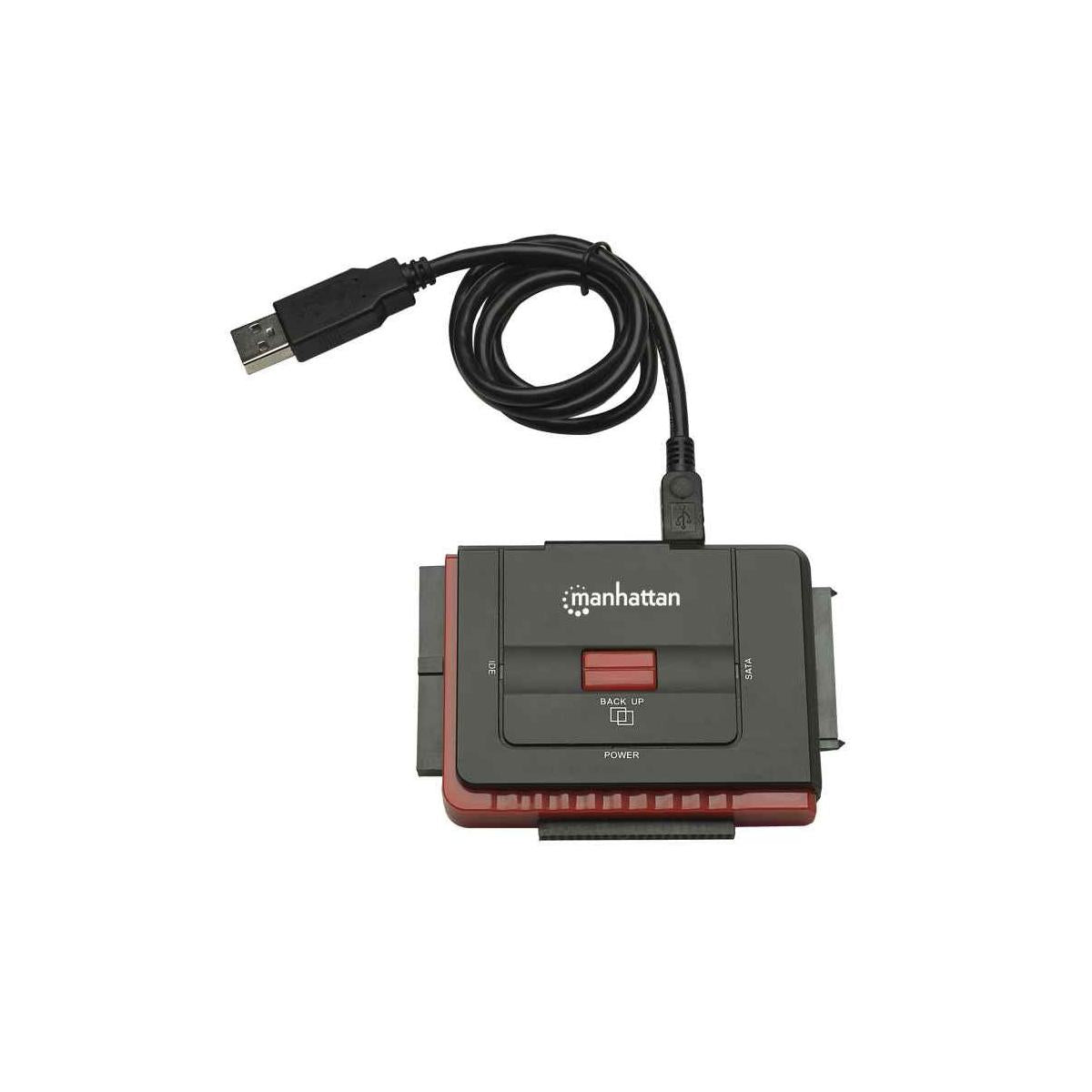 Manhattan 179195 replicatore di porte e docking station per laptop USB tipo A Nero