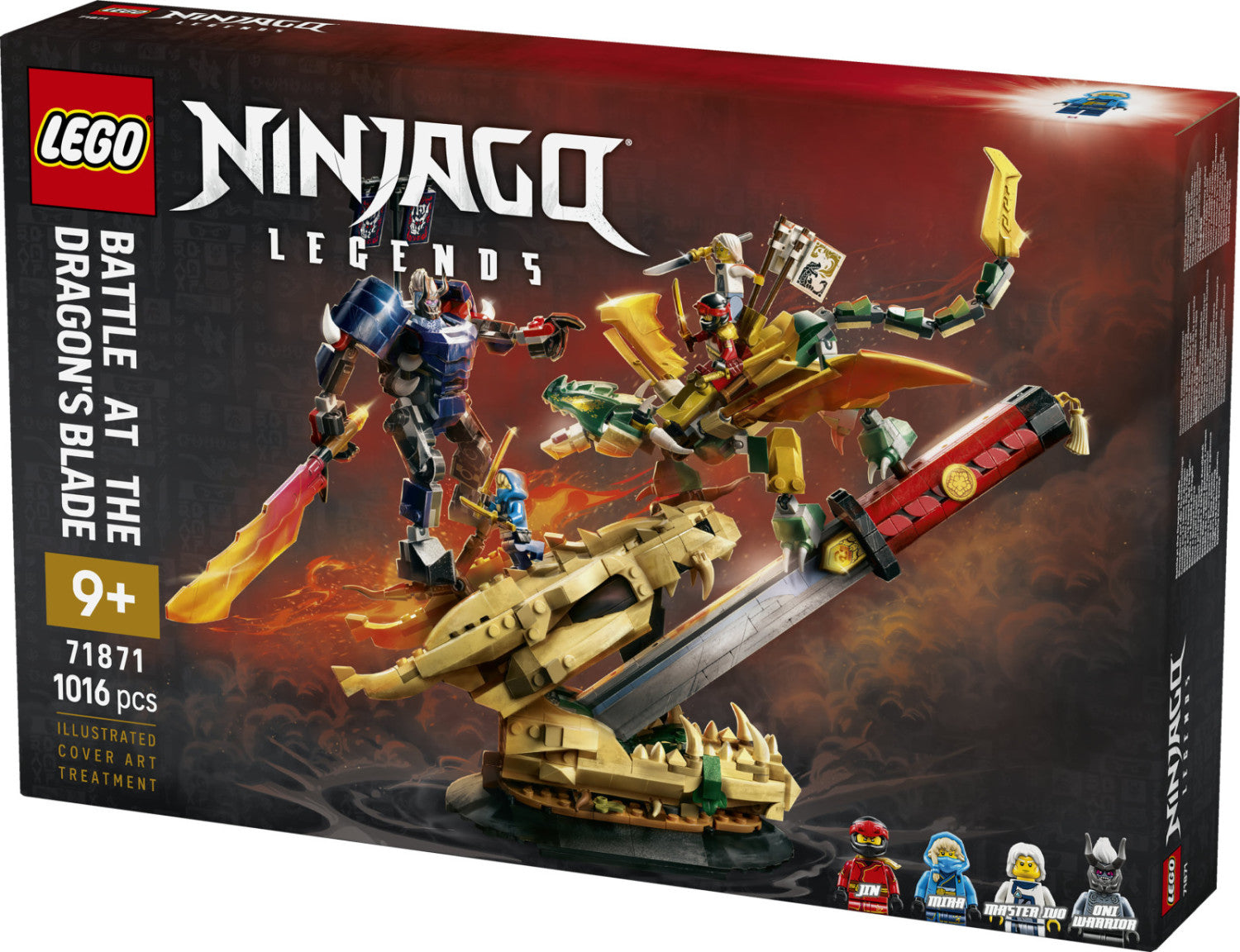 LEGO Ninjago 71871 Battaglia Alla Lama Del Drago - Set Da Costruzione Con Drago E Mech Snodabili, 4 Minifigure, 1016 Pezzi, 9