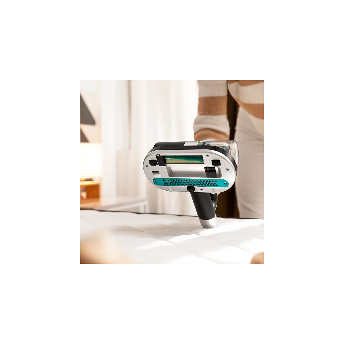 Cecotec Conga RockStar 3000 Mattress aspirapolvere senza filo Nero, Argento, Turchese Senza sacchetto