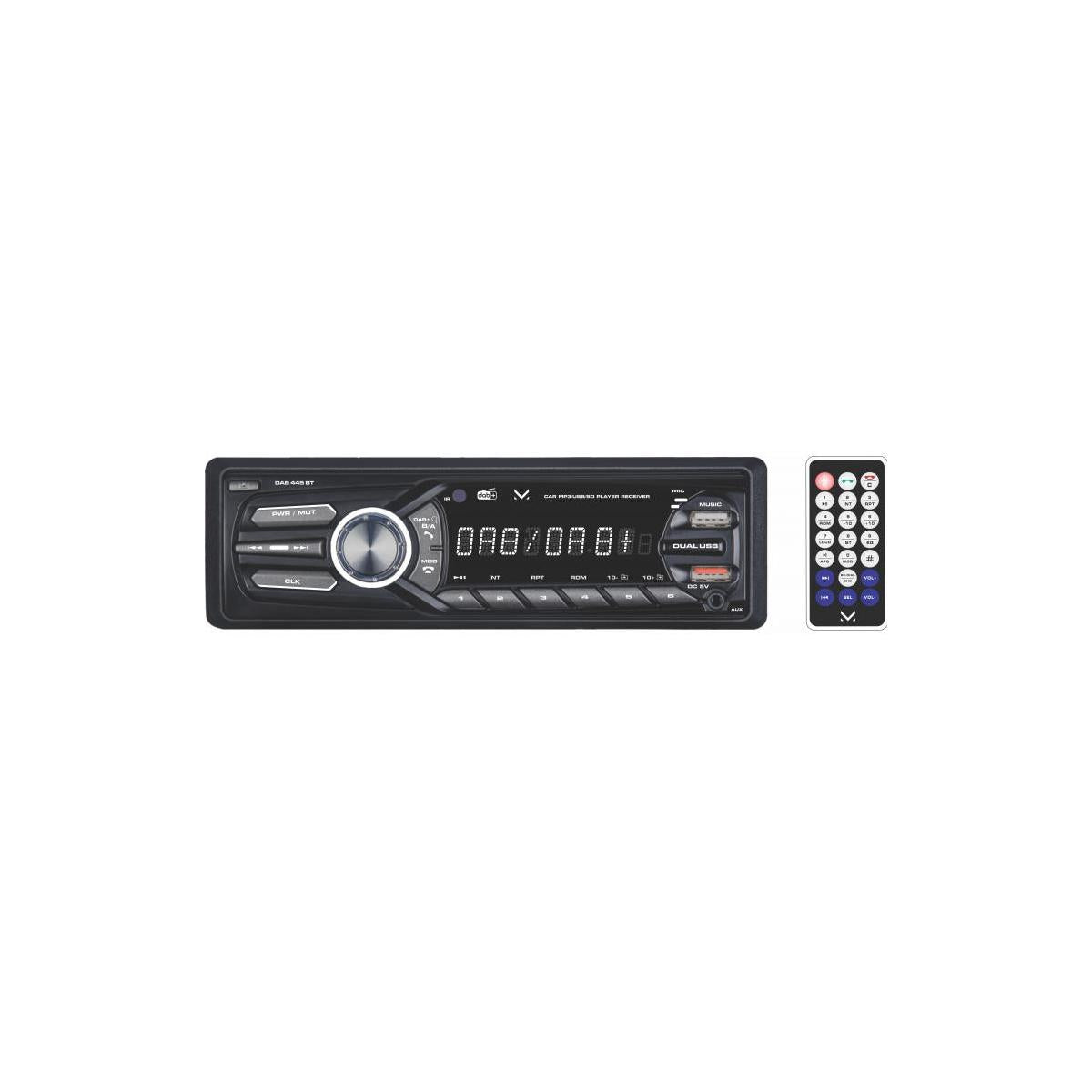 New Majestic DAB 445 BT Autoradio Nero, Grigio 180 W