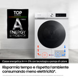 Asciugatrice Samsung BESPOKE AI DV90BB7445GE QuickDry Libera Installazione 9Kg Classe A Bianco