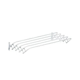 Gimi Stendibiancheria Da Parete Brio Super 80, Acciaio, 80x43 Cm, 4 M Di Stenditura