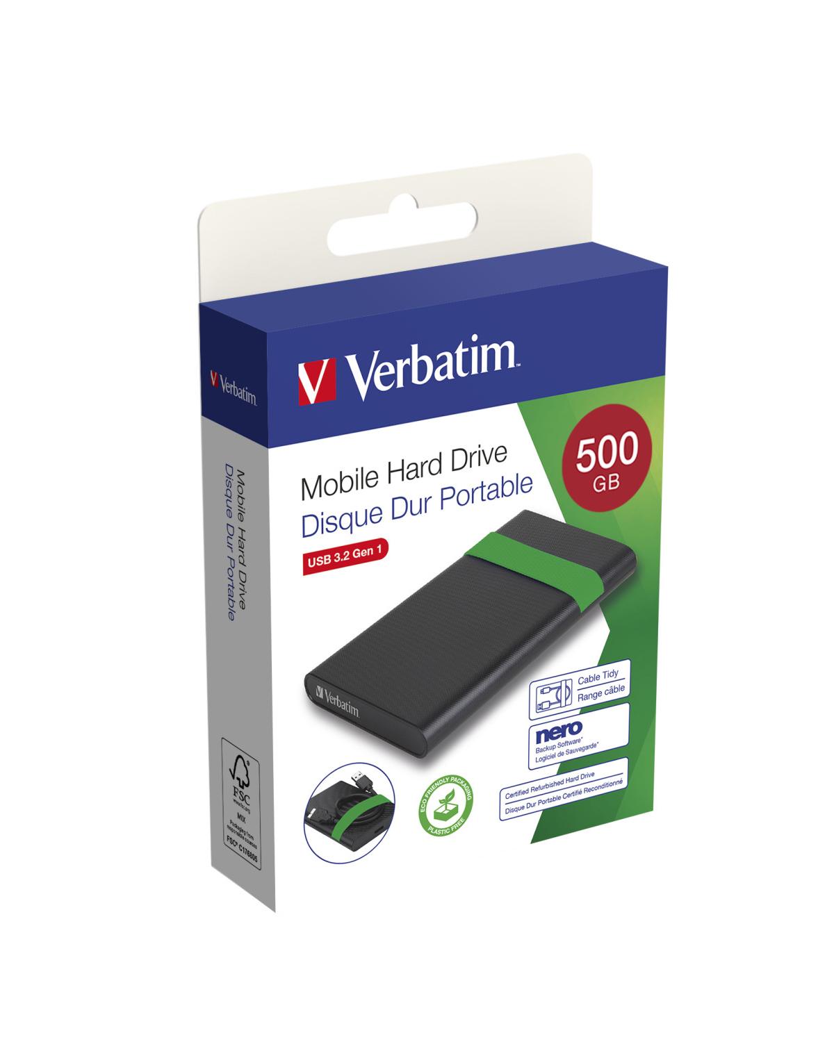 Verbatim 53111 Disco Rigido Esterno 512 GB Nero Verde