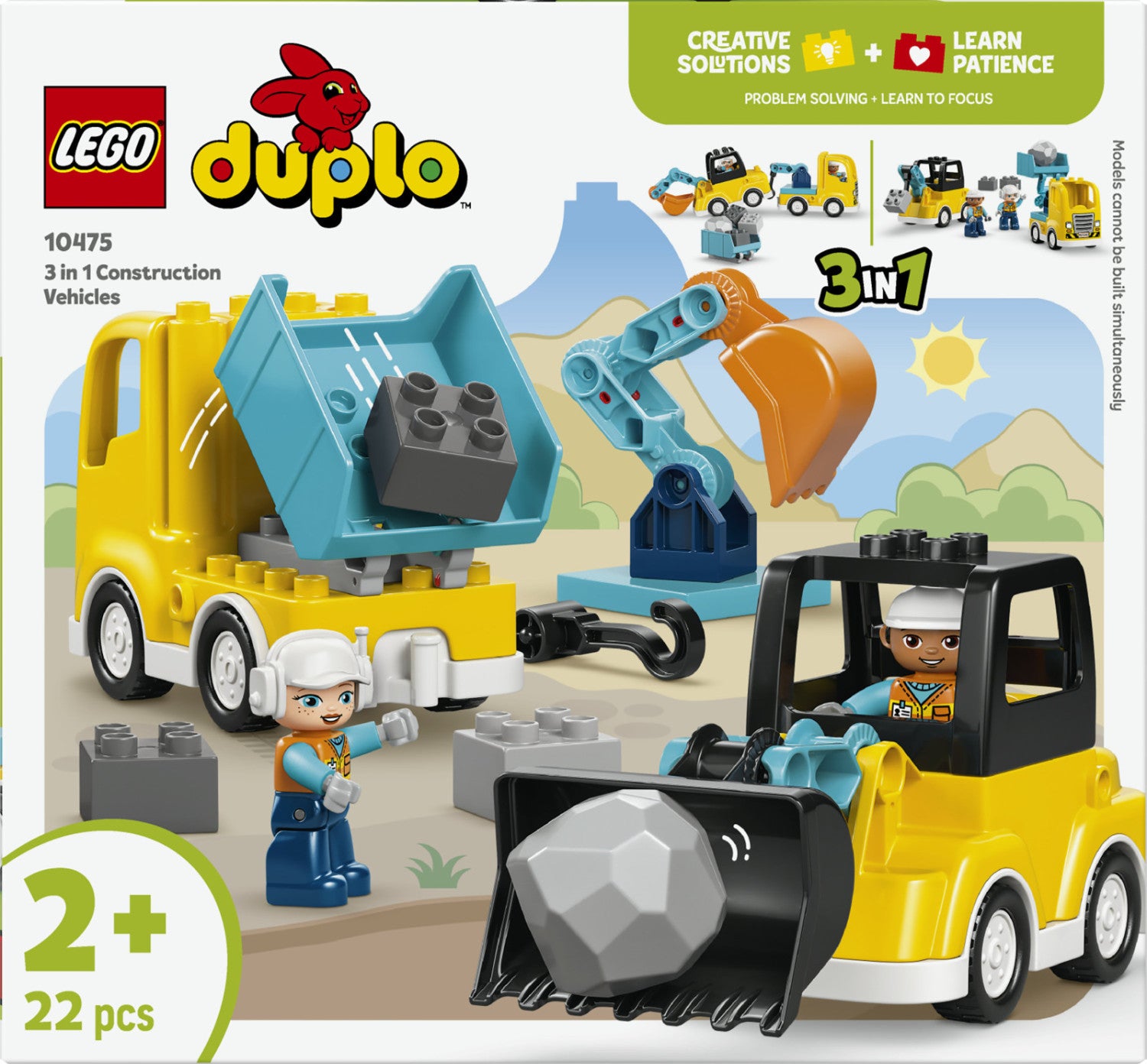 LEGO DUPLO Town Veicoli Da Cantiere 3 In 1 10475