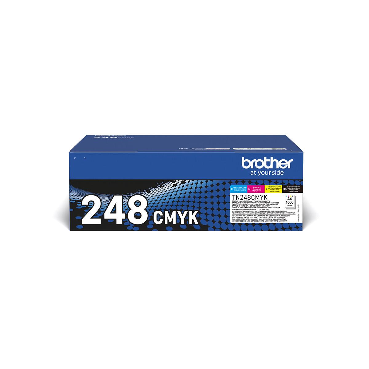 Brother TN-248VAL cartuccia toner 4 pz Originale Nero, Ciano, Magenta, Giallo