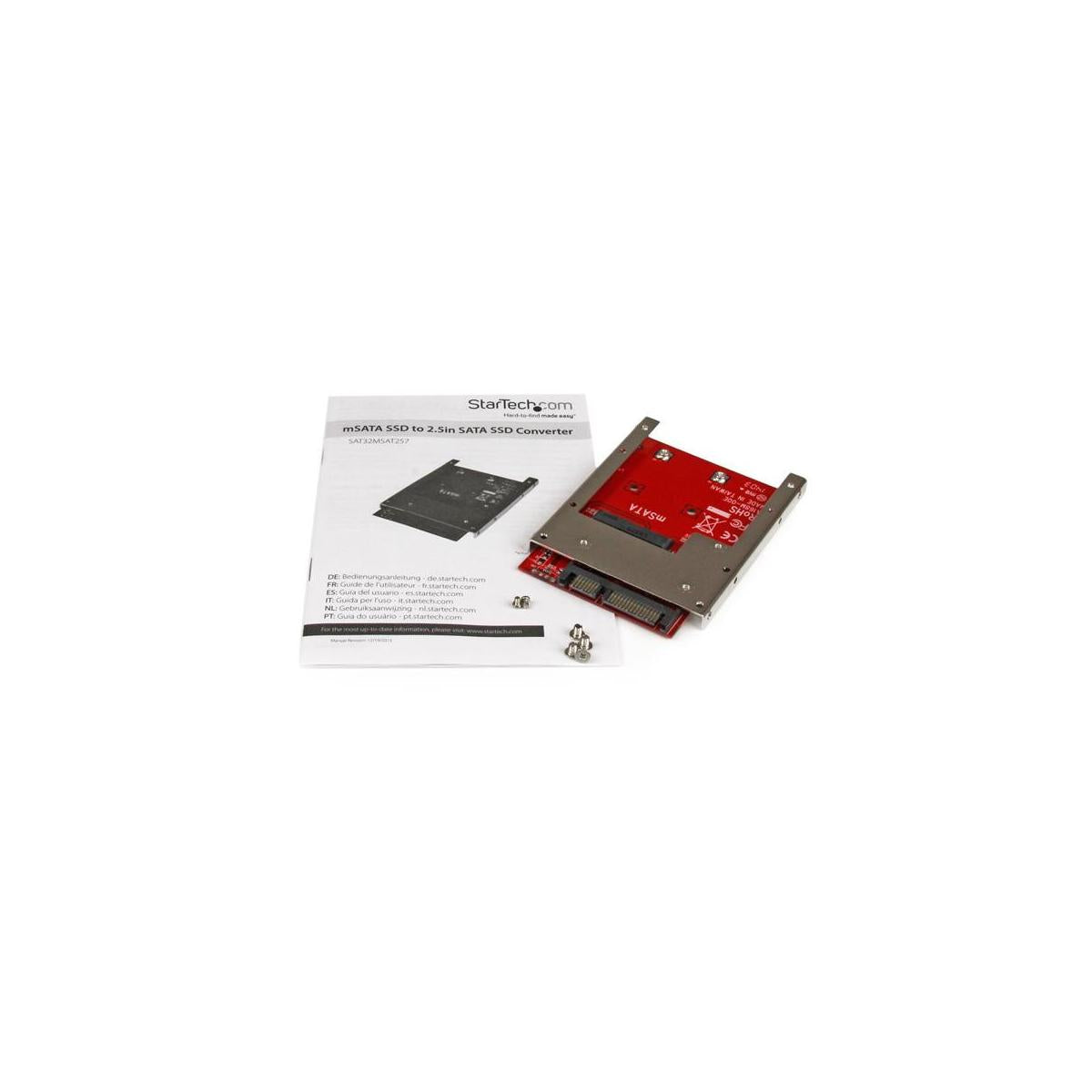 StarTech.com Convertitore adattatore SSD mSATA a SATA da 2,5"