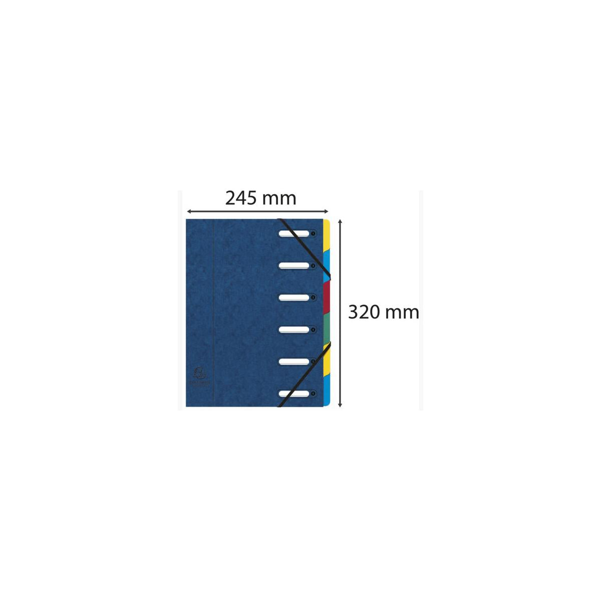 Exacompta 55062E intercalare Cartella per file convenzionale Cartone Blu