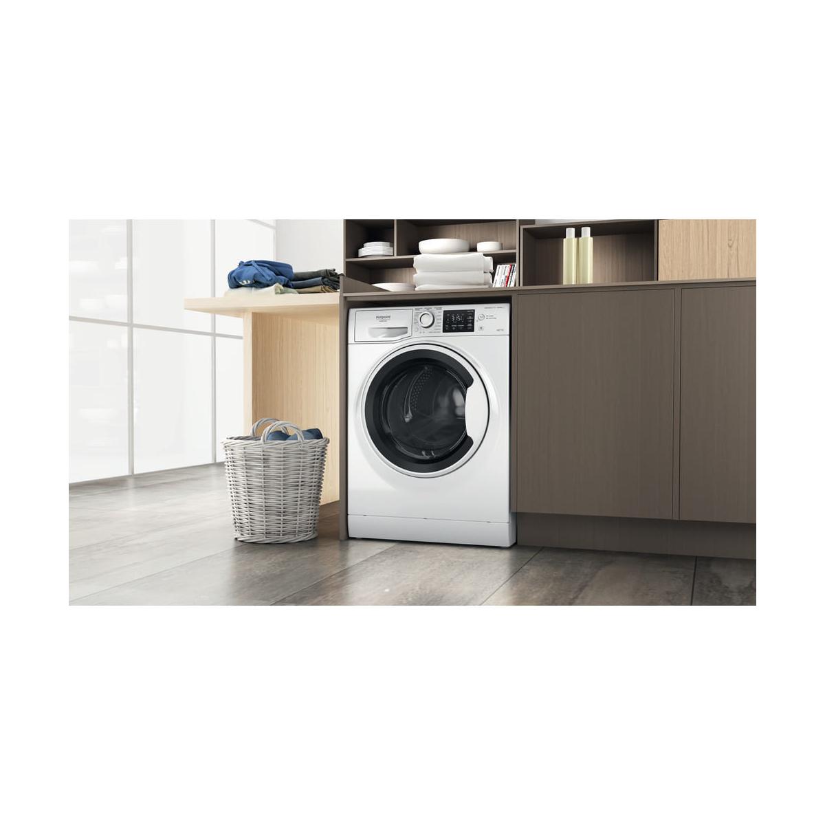 Hotpoint Active NDB 10736 WA IT Lavasciuga Libera Installazione Caricamento Frontale Classe D Bianco