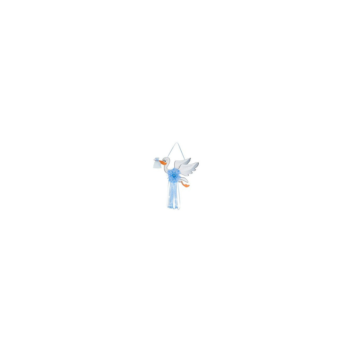 Baby Idea Fiocco Nascita Cicogna Intermedia Azzurra