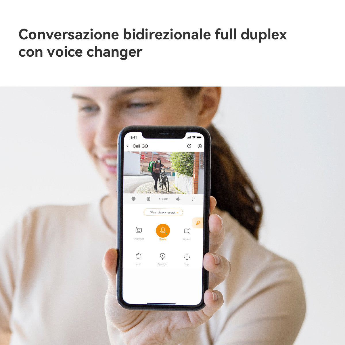 Imou Cell GO KIT 2K (3MP) Telecamera Wi-Fi Esterno/Interno Batteria Senza Fili, Rilevamento PIR/Umano, Visione Notturna a Colori, Audio Bidirezionale con Voce Personalizzata, IP65, Include Pannello solare e cavo prolunga