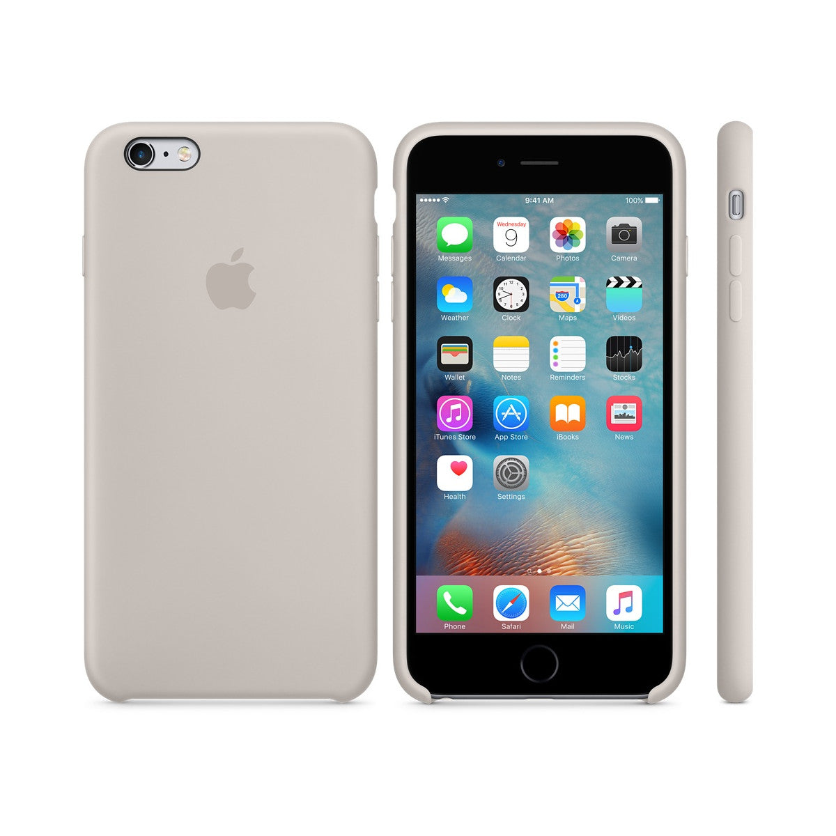 Apple Custodia in silicone per iPhone 6s Plus - Tortora