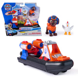 PAW Patrol : Search Rescue, Veicolo acquatico Hovercraft di Salvataggio di Zuma, con 2 Personaggi, Barca Giocattolo a Retrocarica, Giocattoli per Bambini e Bambine, 3 Anni