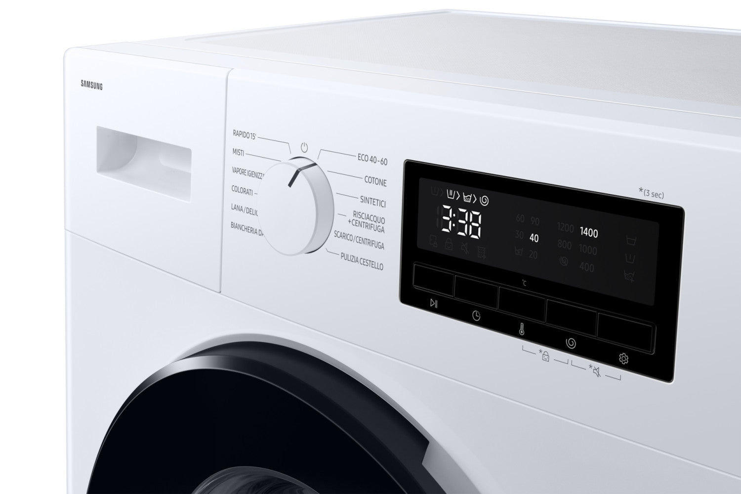 Samsung Lavatrice Serie 3000 Slim 8 Kg WW80FG3M05AWET