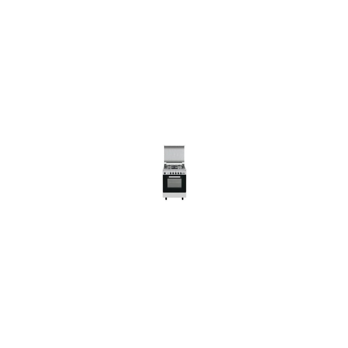 Glem Gas Cucina A Gas AE55AI3 53x50 cm 4 Fuochi Forno A Gas Inox