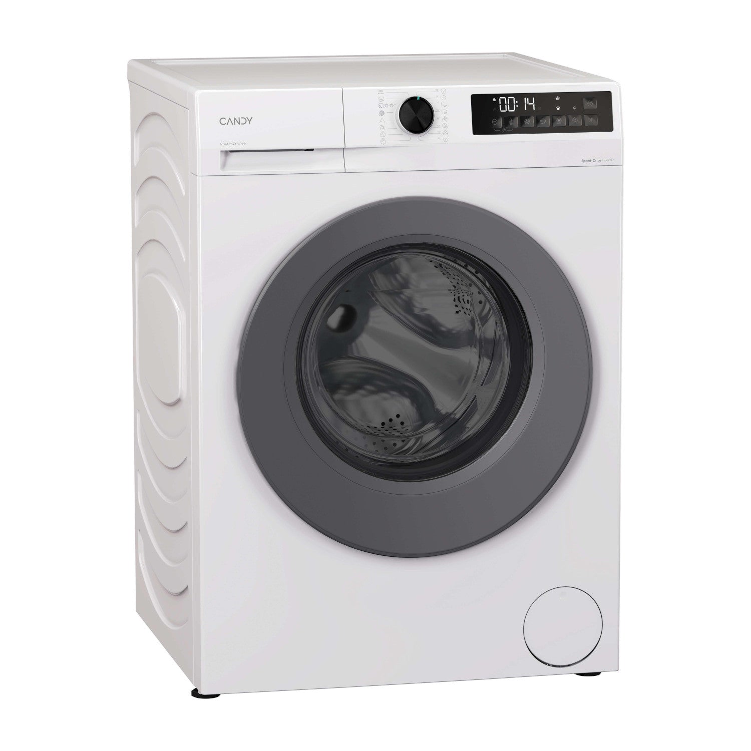 Candy ProWash 300, Lavasciuga Slim 8 5 KG, 10 più efficente della classe A, 1400 giri, Bianco, Inverter, Fresh Vapor, GWD 485SG6-S