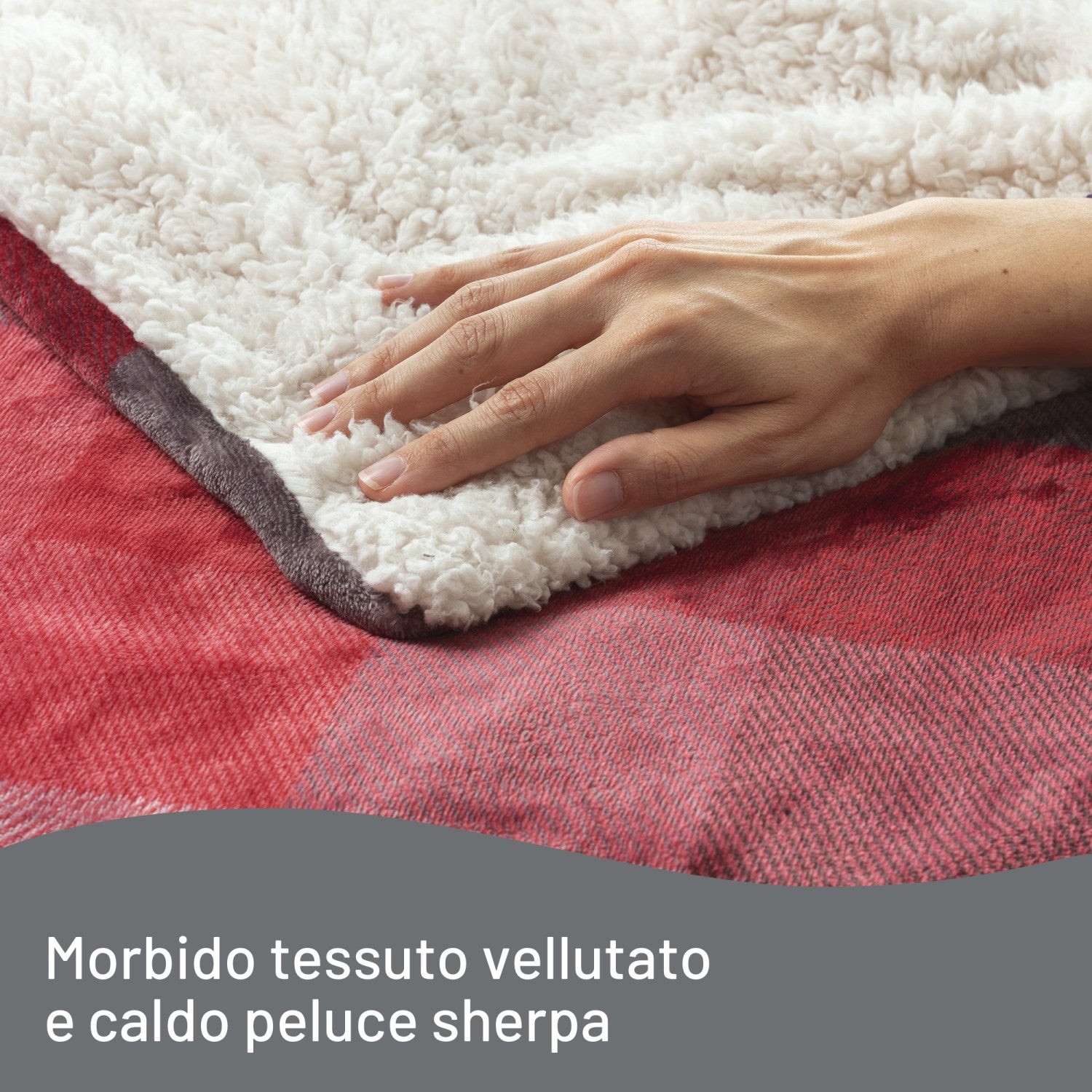 Riscaldaletto Scaldasonno Imetec 16715 Coperta Cuscino Elettrico 150 W Multicolore Velluto