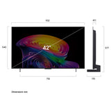 LG OLED evo AI 42 pollici Serie C6 OLED42C65LA, 4K, Brightness Booster, Processore α11 Gen3, VRR 165Hz,G-Sync, SMART TV 2026