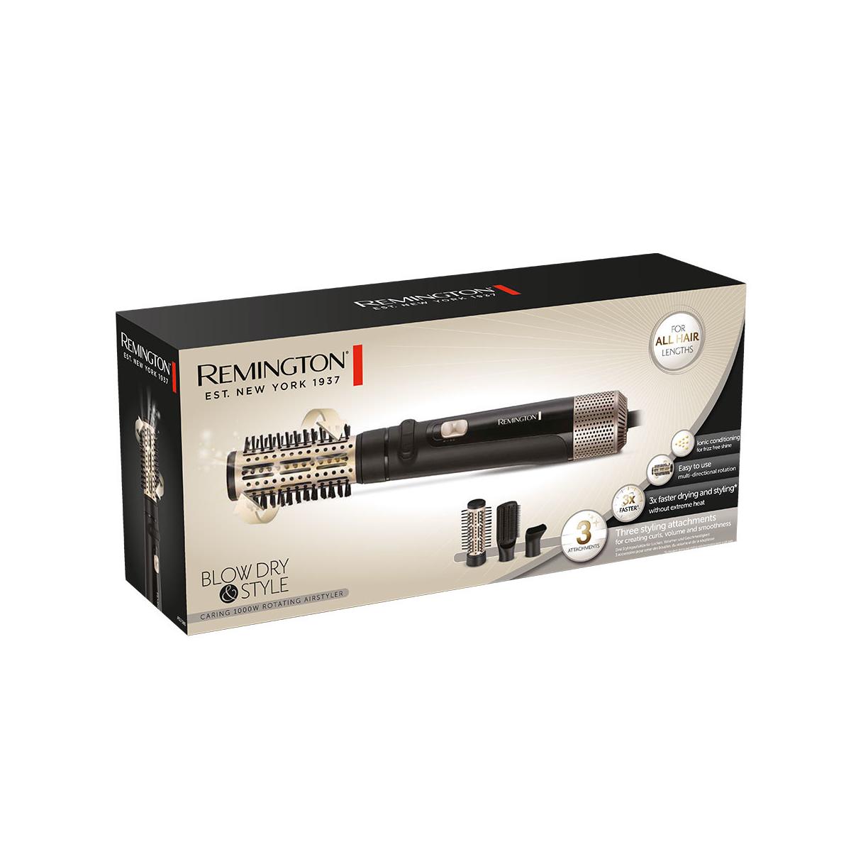 Remington B0B8YXFP17 Spazzola ad Aria Blow e Dry Style AS7500 Nero