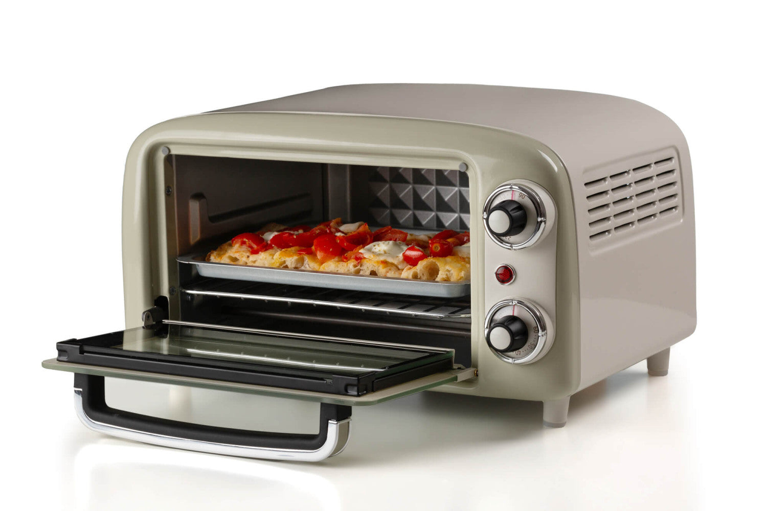 Ariete 3919 Forno Elettrico Vintage, 800W, Capacità 10L, Doppio vetro, Retrà², Beige
