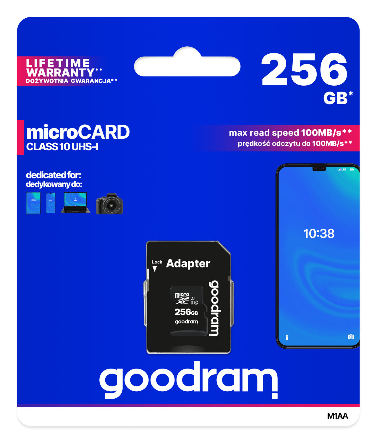 Goodram M1AA 256 GB MicroSDXC UHS-I Classe 10