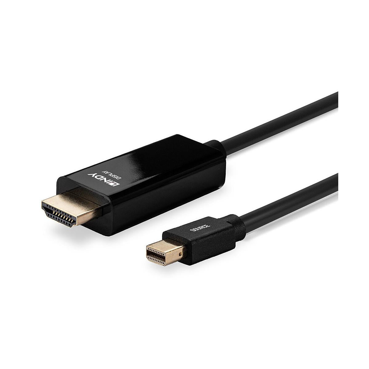 Lindy 36926 cavo e adattatore video 1 m HDMI tipo A (Standard) Mini DisplayPort Nero