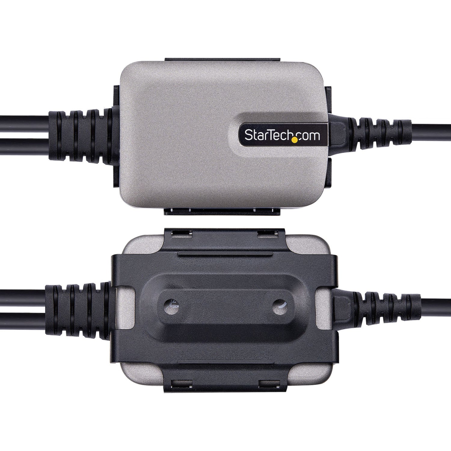 StarTech.com 2P6FFC-USB-SERIAL adattatore per inversione del genere dei cavi USB-A 2 x DB-9 RS-232 Nero, Grigio