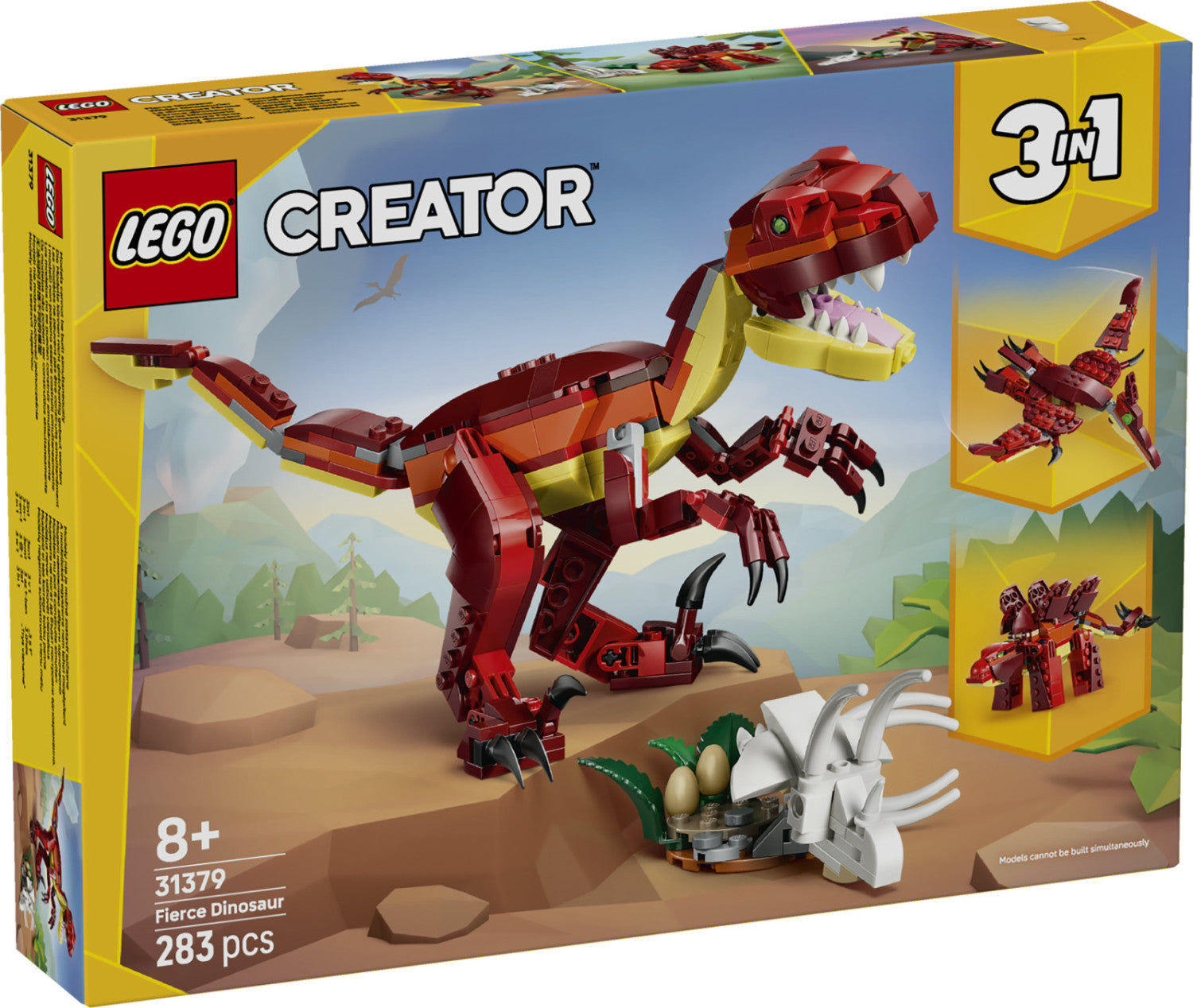 Set costruzioni LEGO 31379 CREATOR 3 IN 1 Feroce dinosauro