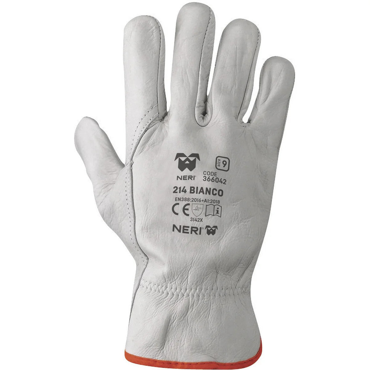 Neri Safety Guanti Da Lavoro In Fiore Bovino Tg.7 - Confezione 12 Paia