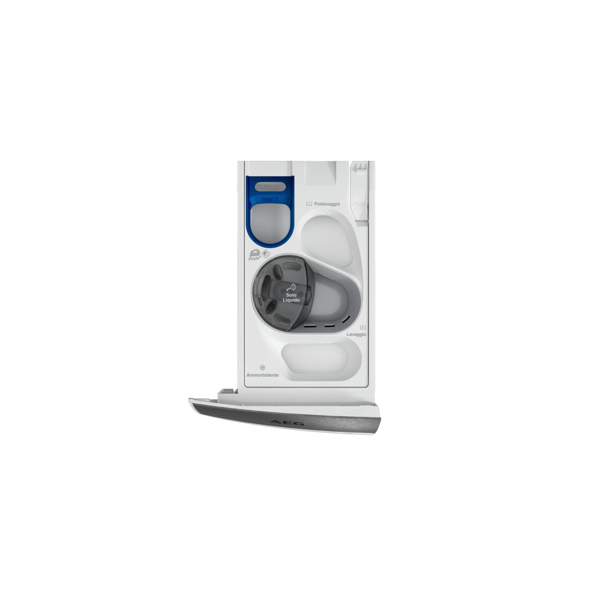AEG LWR8T166YAB lavasciuga Libera installazione Caricamento frontale Bianco D