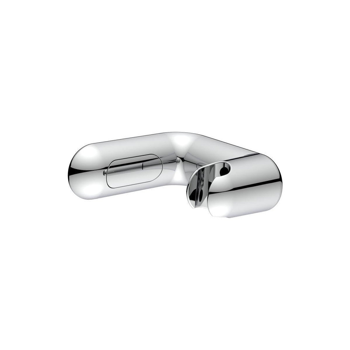 Idro Bric Supporto Doccia a Parete Regolabile F0205 con Snodo e Attacco Conico ABS Cromato