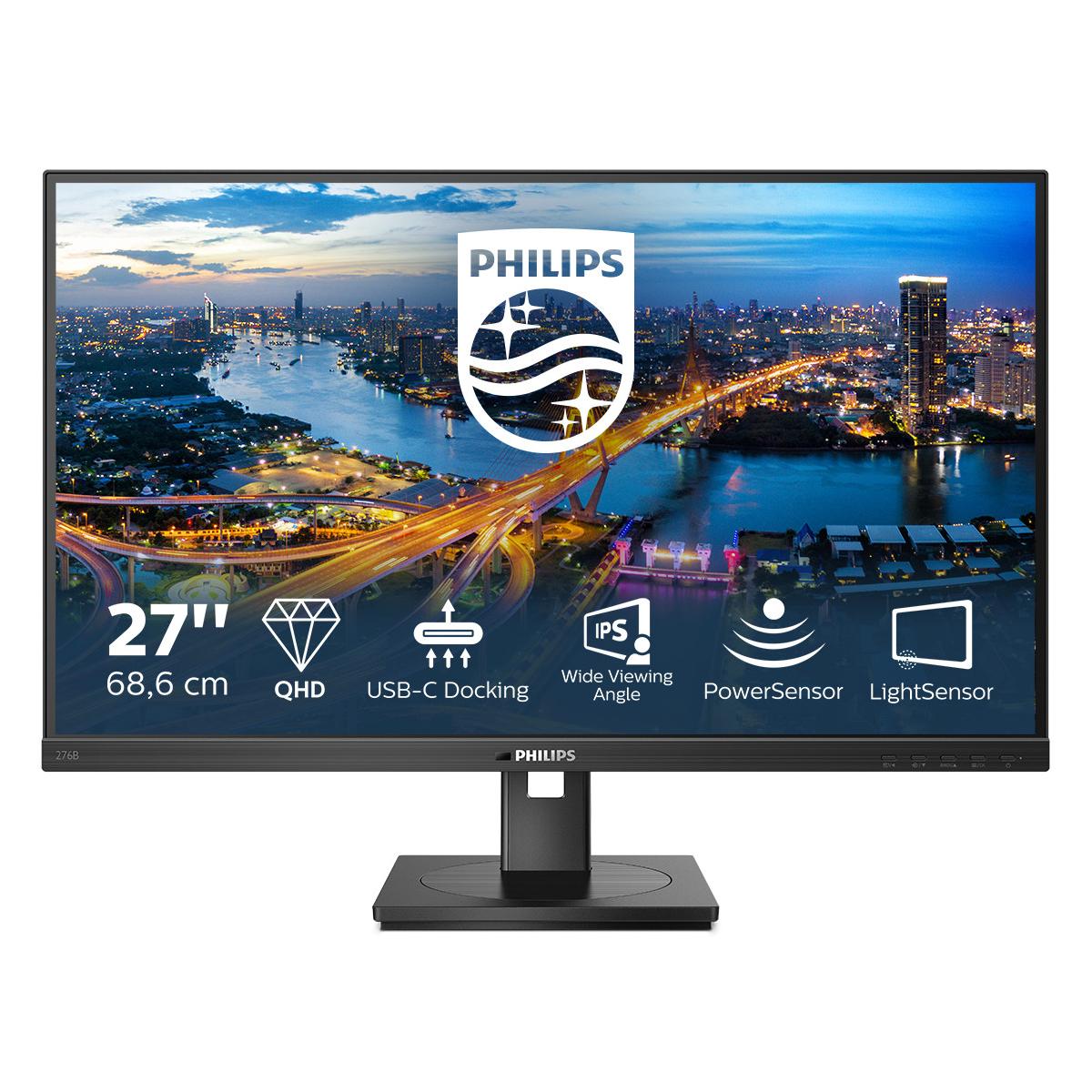 Philips 276B1/00 Monitor PC 68,6 cm (27pollici) 2560 x 1440 Pixel Full HD LED Nero