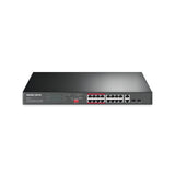 Mercusys 16-PORT 10/100MBPS 2-PORT GB RCK 16-PORT POE Non gestito Fast Ethernet (10/100) Supporto Power over Ethernet (PoE) Nero