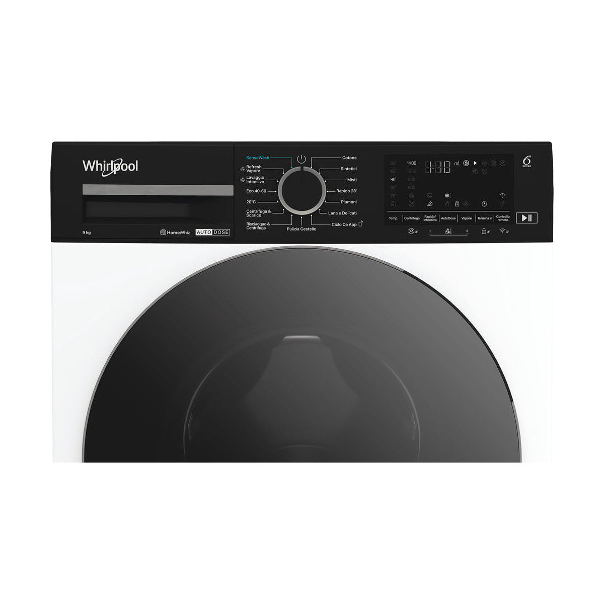 Whirlpool Lavatrice smart connessa con WiFi 9 kg - WPM 99W ADS IT