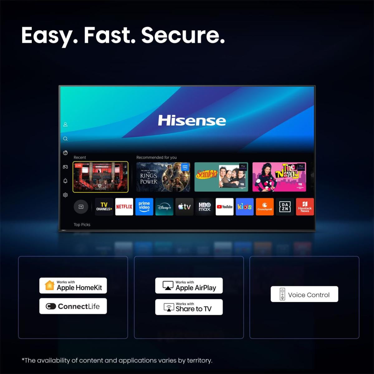 Hisense 85E79S PRO TV 2,16 m (85") 4K Ultra HD Smart TV Wi-Fi Nero