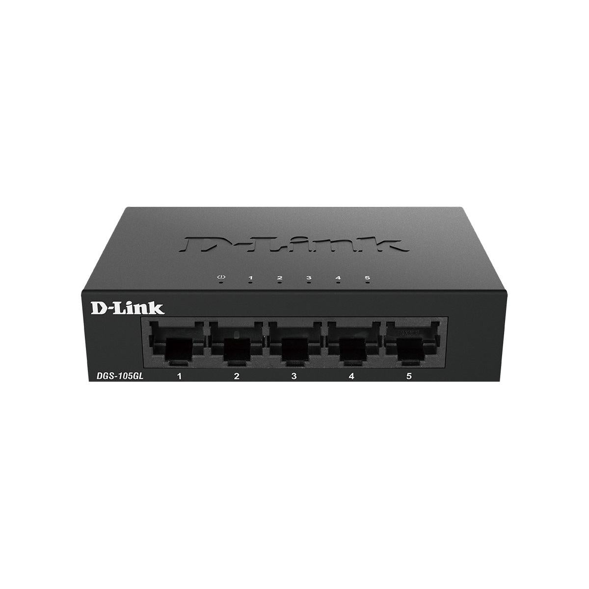 D-Link DGS-105GL/E switch di rete Non gestito Gigabit Ethernet (10/100/1000) Nero