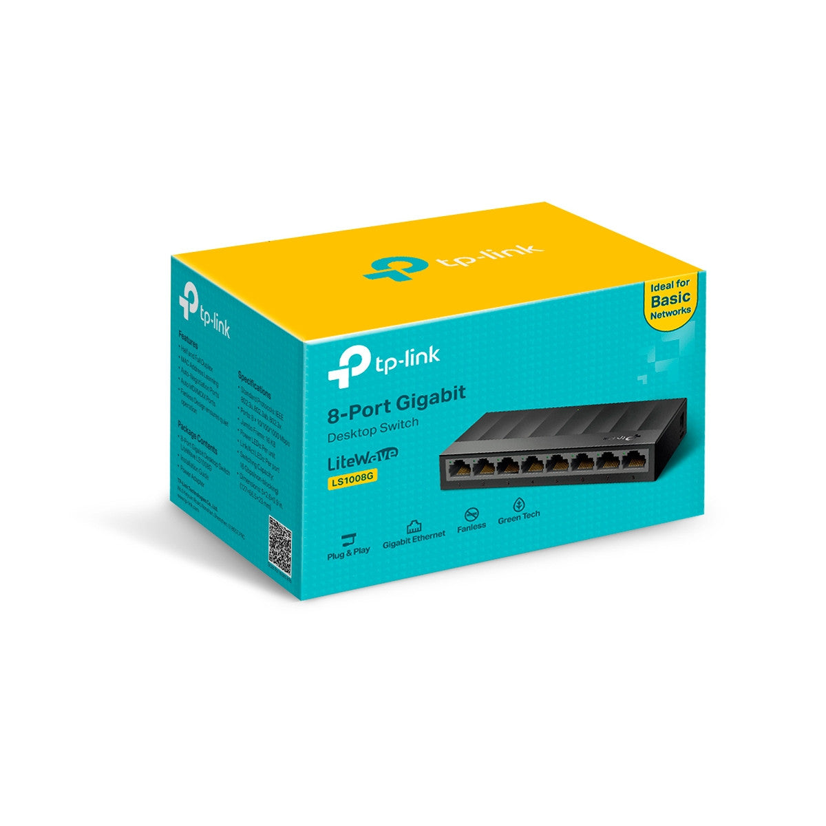 TP-Link LS1008G switch di rete Non gestito Gigabit Ethernet (10/100/1000) Nero