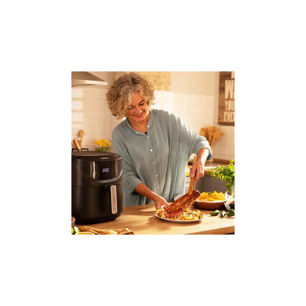 Cecotec Cecofry Absolute 7600 Friggitrice ad Aria Calda Singolo 7,6 L Indipendente 2000 W Nero
