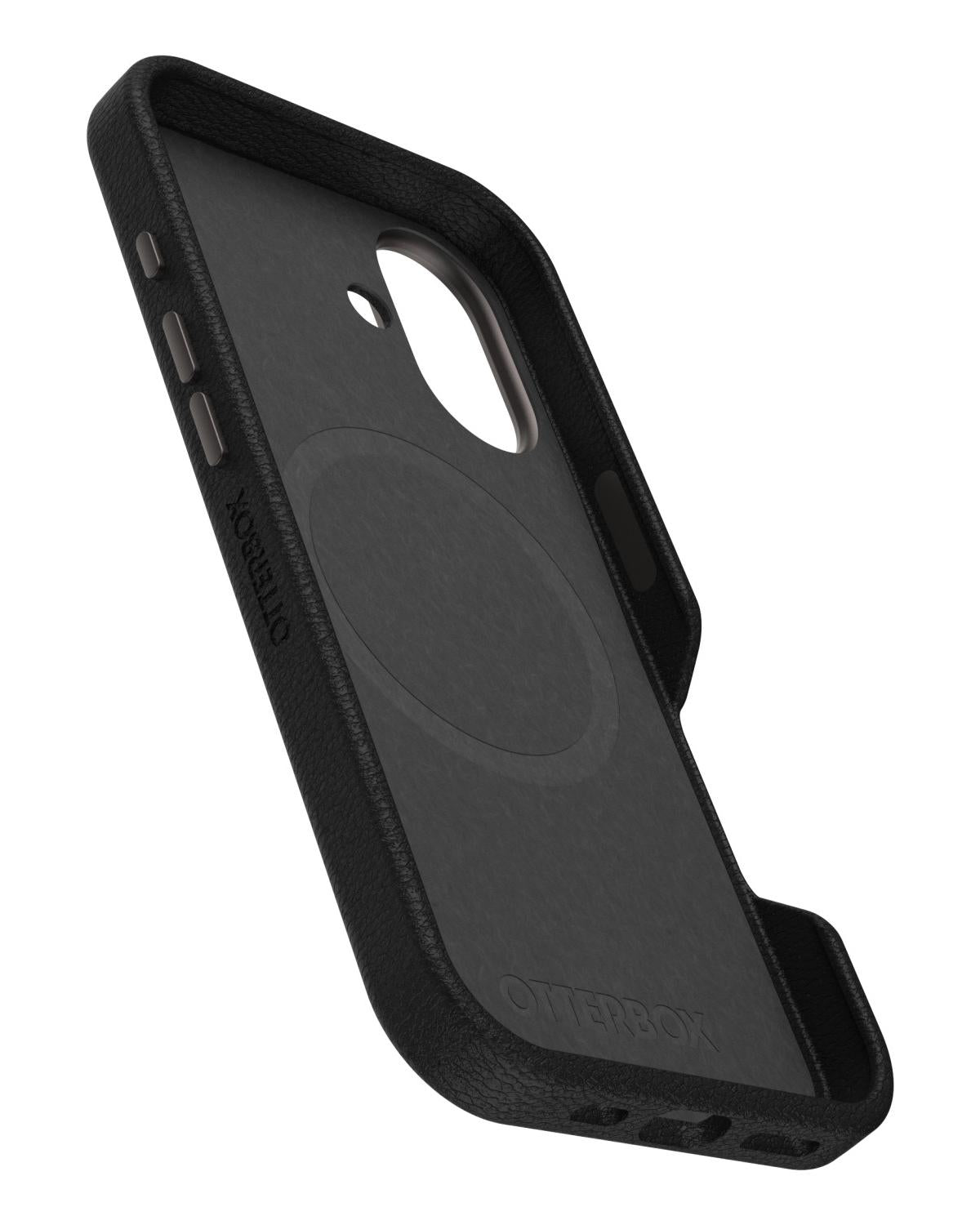 OtterBox Symmetry Series Cactus Leather per MagSafe per iPhone 16 Noir Ash