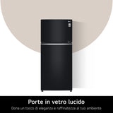 LG GTB744BMBED Frigorifero doppia porta, Classe E, 506L, Porte in vetro, Door Cooling,Nero