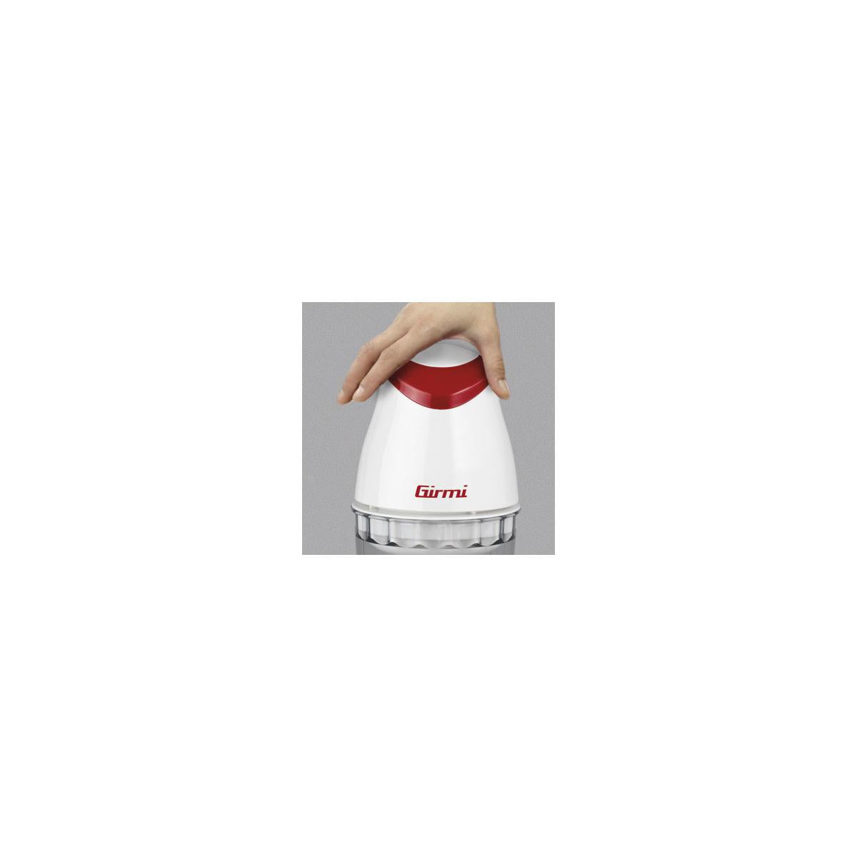 Girmi TR01 BIANCO Tritaverdure Elettrico 0.5L 350W Rosso Trasparente Bianco